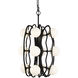 Black Betty 12 Light 17 inch Carbon and French Gold Pendant Ceiling Light