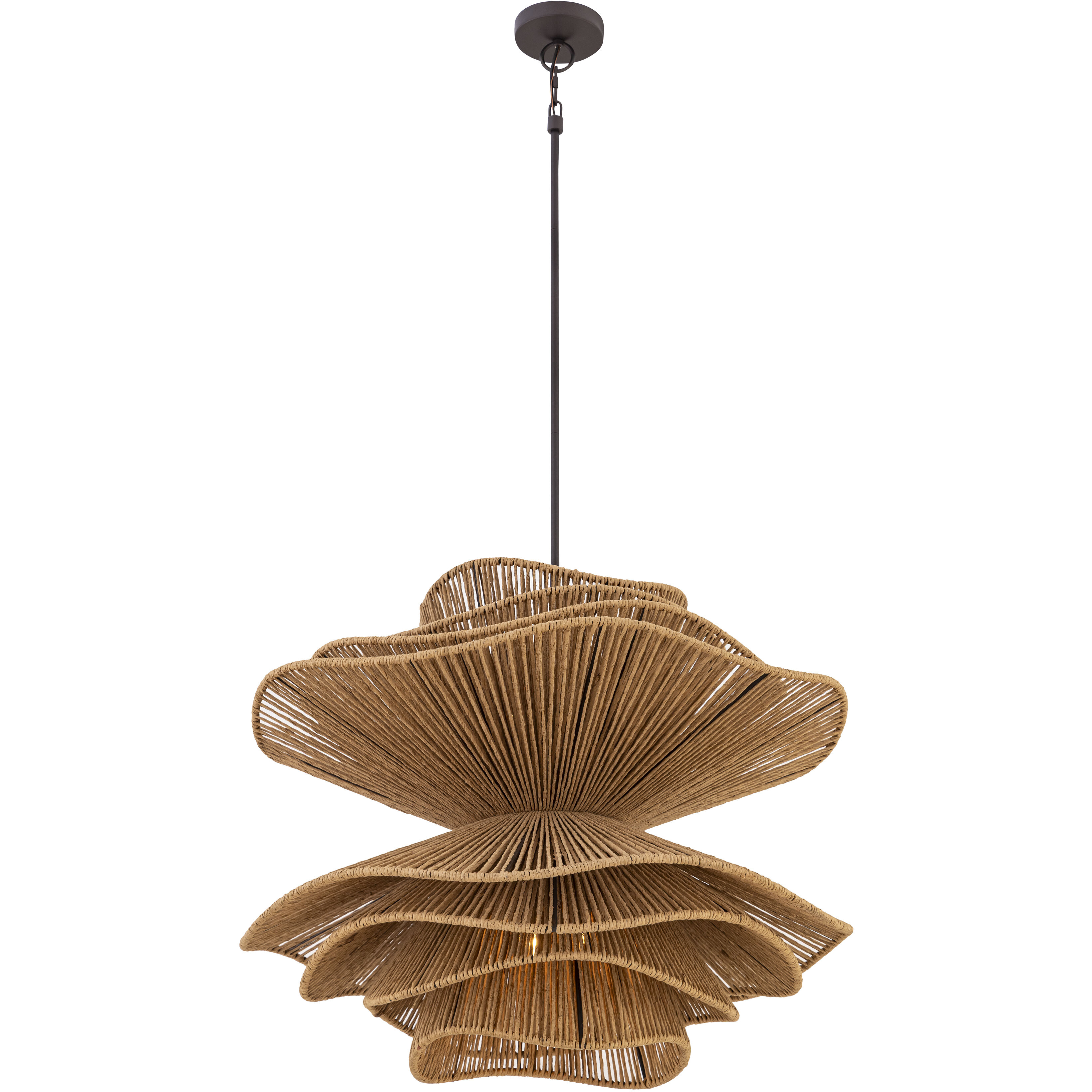 Mireth 6 Light 30 inch Dark Bronze Pendant Ceiling Light