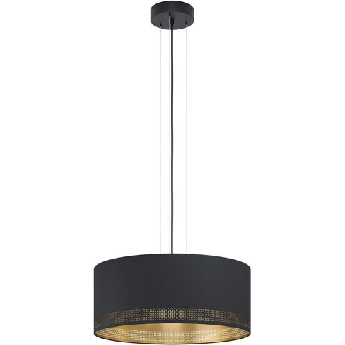 Esteperra 3 Light 21 inch Black Pendant Ceiling Light