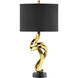 Belle 30 inch 100 watt Gold Table Lamp Portable Light