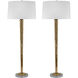 Mercury Glass 37 inch 100.00 watt Gold Mercury Buffet Lamp Portable Light in Incandescent, Set of 2