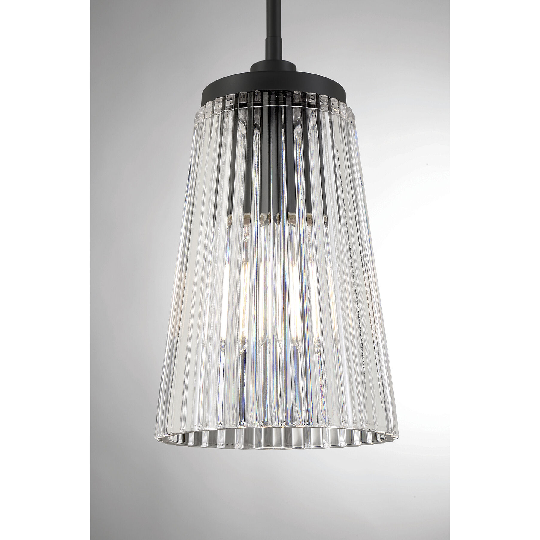 Chantilly 1 Light 8 inch Matte Black Pendant Ceiling Light, Essentials