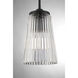Chantilly 1 Light 8 inch Matte Black Pendant Ceiling Light, Essentials