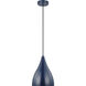 Oden 1 Light 9 inch Navy Pendant Ceiling Light