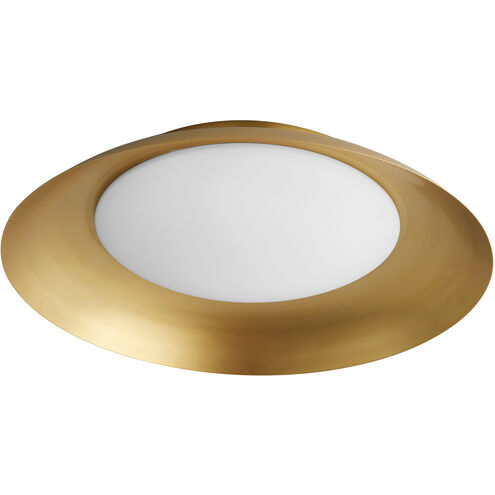 Bongo LED 19.75 inch Aged Brass Flush Mount Ceiling Light