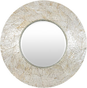 Iridescent 31.5 X 31.5 inch Cream Mirror, Round