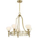 Allston 5 Light 30 inch Warm Brass Chandelier Ceiling Light