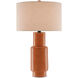 Janeen 31 inch 150.00 watt Orange/Satin Black Table Lamp Portable Light