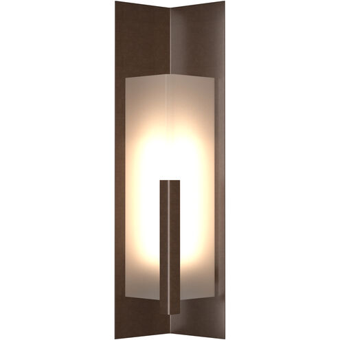 Summit 1 Light 34 inch Coastal Bronze Outdoor Sconce in Frosted, Large
