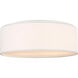 Larson 2 Light 13 inch Matte White Flush Mount Ceiling Light, Small
