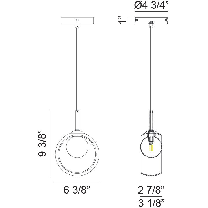 Delcia LED 3.13 inch Aged Gold Brass Pendant Ceiling Light in Aged Gold Brass and Clear