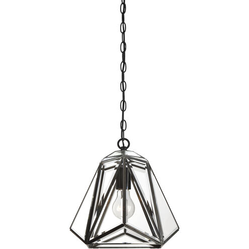 Glacier 1 Light 12 inch Bronze Pendant Ceiling Light