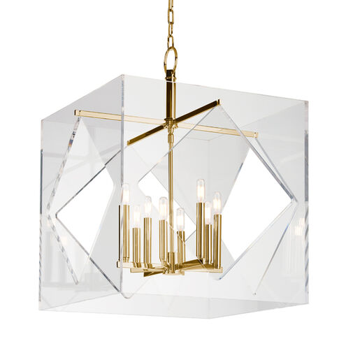 Travis 8 Light 24 inch Aged Brass Pendant Ceiling Light