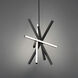 Parallax LED 15.13 inch Black Pendant Ceiling Light, dweLED