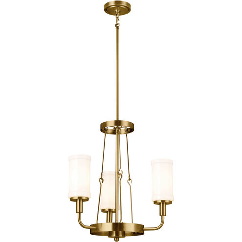 Homestead Vetivene 3 Light 20 inch Natural Brass Mini Chandelier Ceiling Light, Vetivene