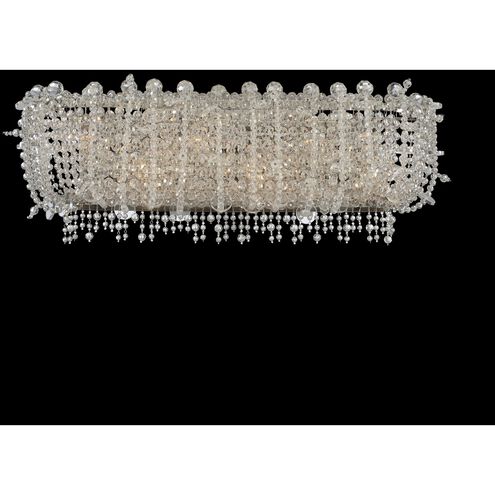 Cielo 6 Light 26 inch Chrome Bath Vanity Wall Light in Firenze Clear