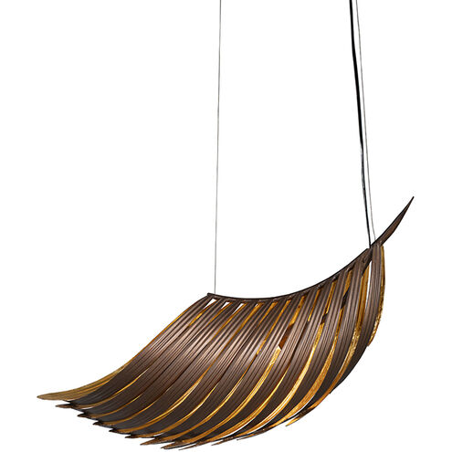 Palmera LED 30 inch Soft Bronze and Gold Pendant Ceiling Light