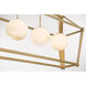 Shimmer Island Light Ceiling Light in Legacy Brass