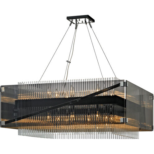 Apollo 16 Light 34.5 inch Bronze/Polished Chrome Chandelier Ceiling Light