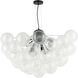 Charlize LED 36 inch Matte Black Chandelier Ceiling Light