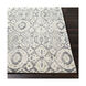 Antigua 36 X 24 inch Charcoal/Cream/Pale Blue Rugs, Rectangle