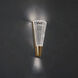 Origami LED 4 inch Aged Brass ADA Wall Sconce Wall Light, Schonbek Signature