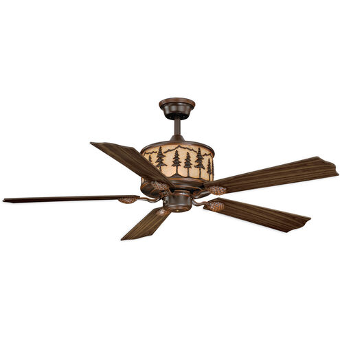 Yosemite 56 inch Burnished Bronze with Rosewood-Dark Walnut Blades Ceiling Fan