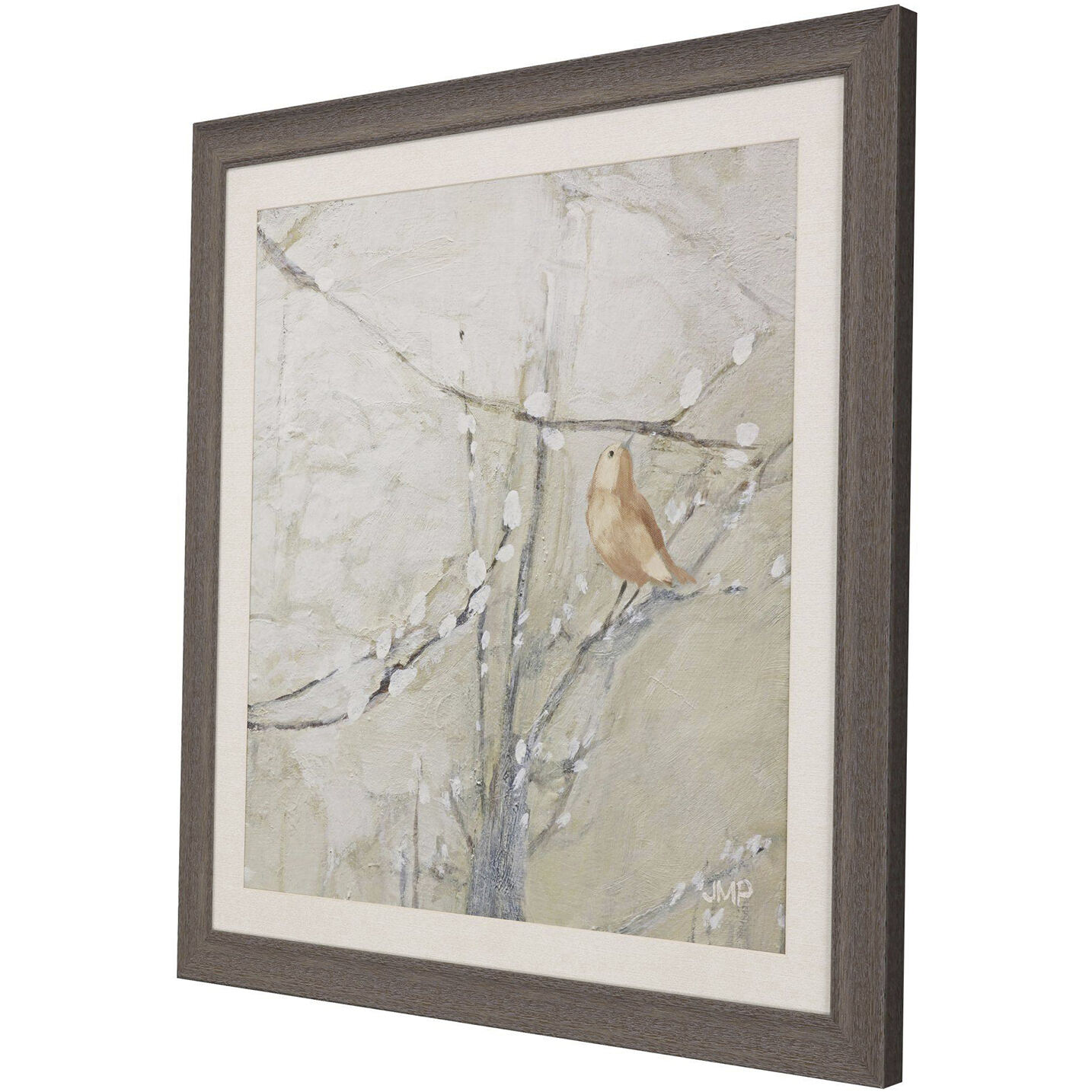 Budding Willow Neutral and Orange and Gray and Brown Framed Art, Propac