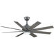 Levon Custom 1 Light Galvanized Fan Light Kit