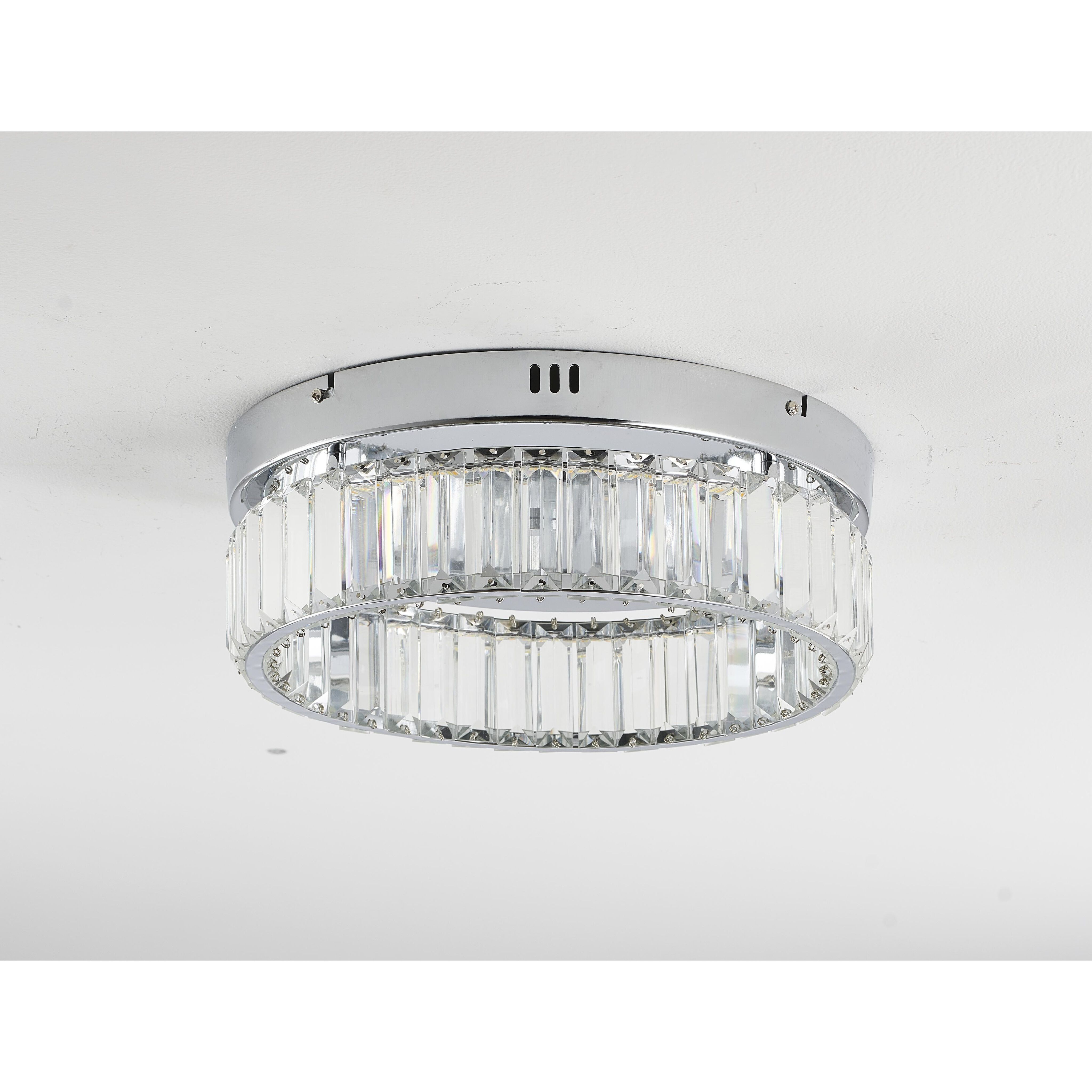 Canada LED 13.75 inch Chrome Flush Mount Ceiling Light