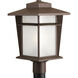 Loyal 1 Light 18 inch Antique Bronze Outdoor Post Lantern