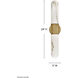 Ibiza LED 24 inch Heritage Brass Bath Light Wall Light