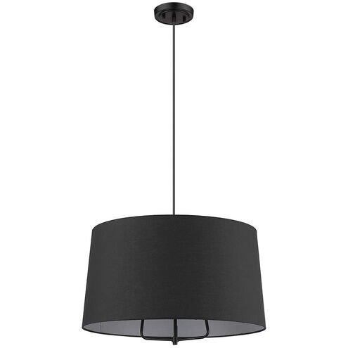 Lamia 3 Light 24 inch Matte Black Mini Pendant Ceiling Light