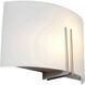 Prong LED 12 inch Brushed Steel ADA Wall Sconce Wall Light