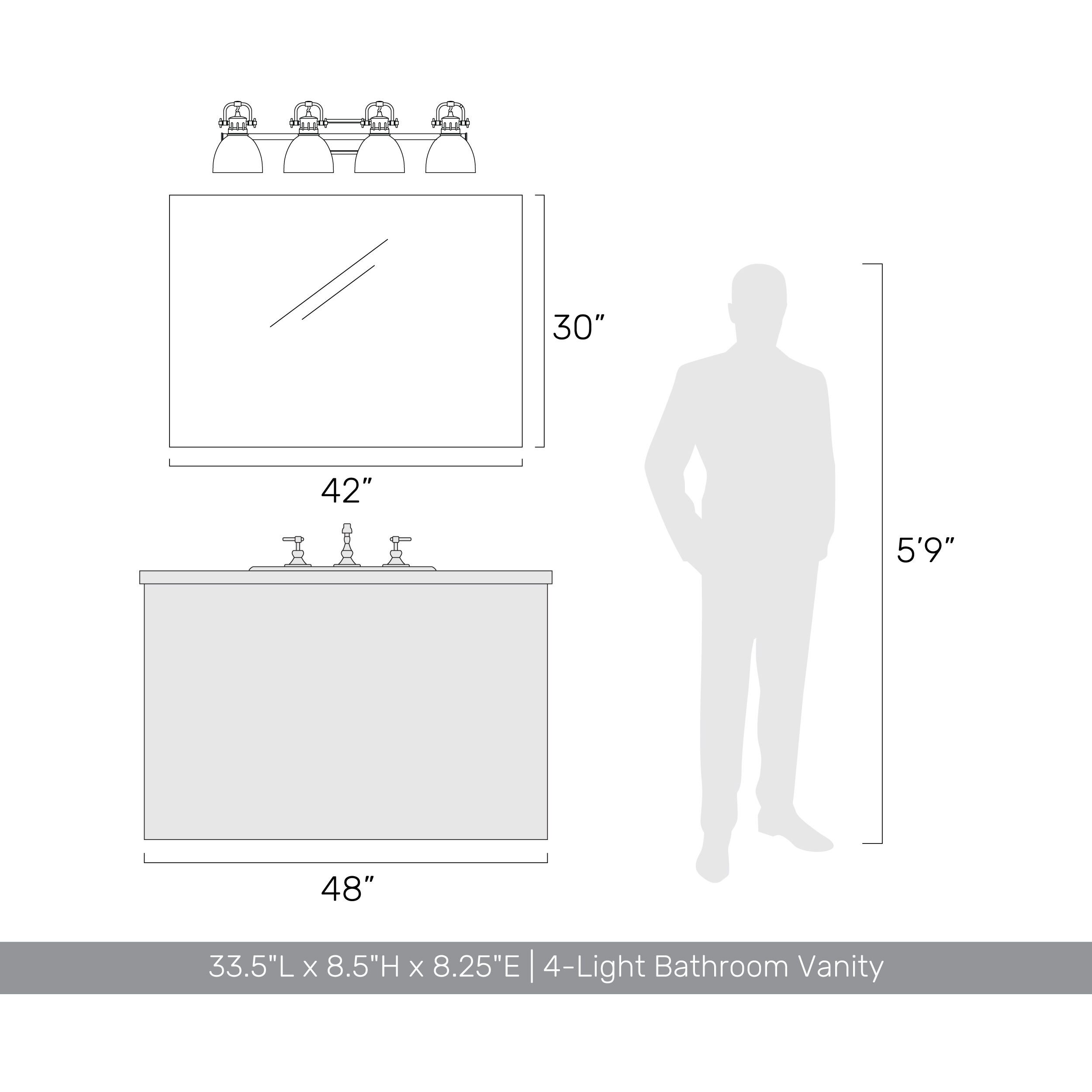 Yep Duncan Vanity Wall Light in Chrome, Matte White