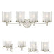 Decker 4 Light 29.75 inch Brushed Nickel Vanity Light Wall Light