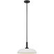 Amber Lewis Cyrus LED 15.5 inch Bronze and Matte White Pendant Ceiling Light