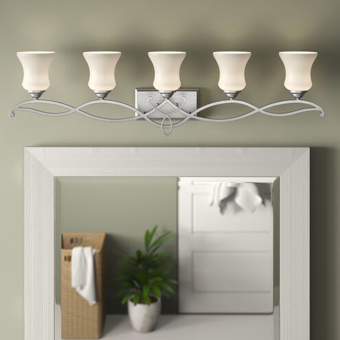 Brooke 5 Light 41.5 inch Antique Nickel Vanity Light Wall Light