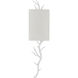 Baneberry 1 Light 8 inch Gesso White Wall Sconce Wall Light, Left