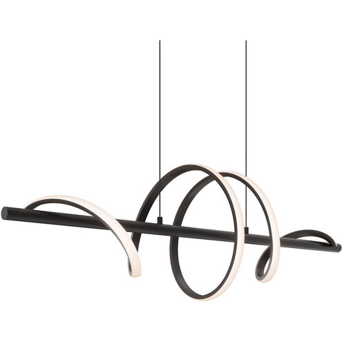 Spin 1 Light 11.8 inch Black Pendant Ceiling Light