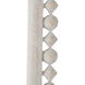 Belle 79.75 X 37.75 inch Distressed White Mirror