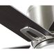 Bexar 54 inch Brushed Nickel with Silver/Dark Cherry Blades Ceiling Fan, Progress LED