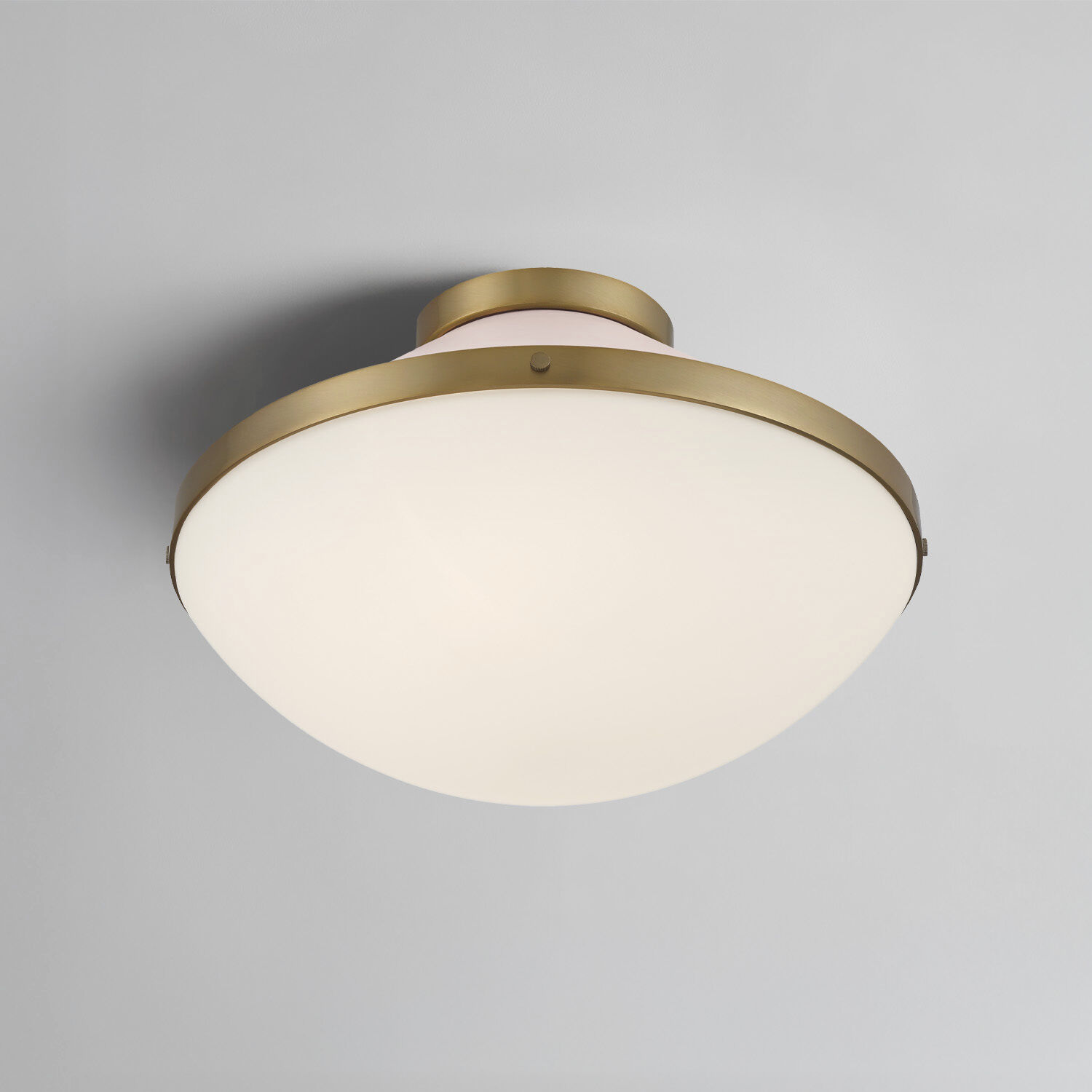 Xander 2 Light 16.25 inch Vibrant Gold and Blush Flush Mount Ceiling Light