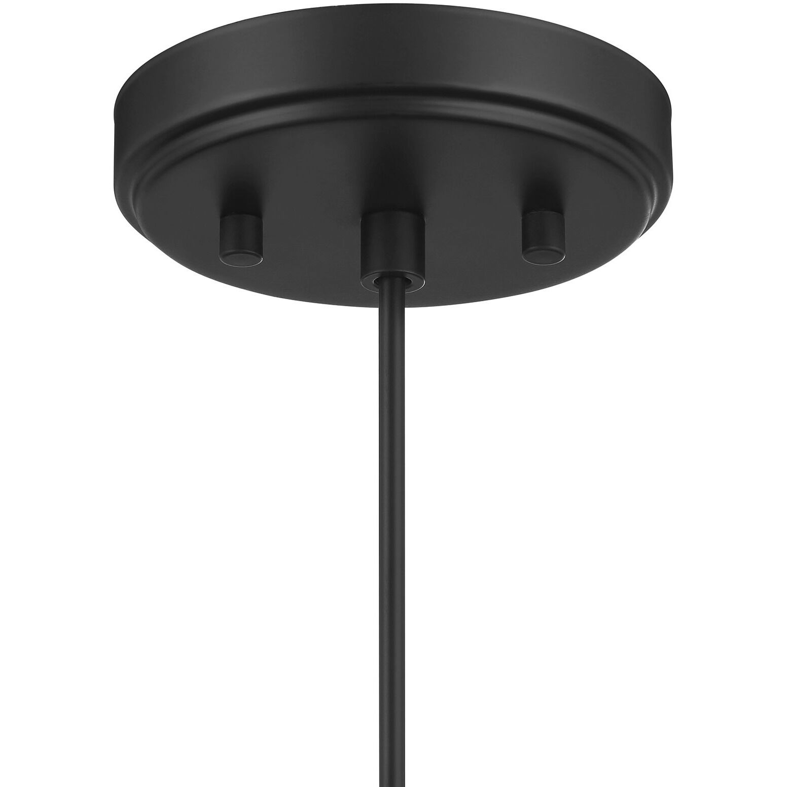 Mid-Century Modern 1 Light 12 inch Matte Black Pendant Ceiling Light