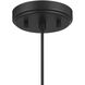 Mid-Century Modern 1 Light 12 inch Matte Black Pendant Ceiling Light