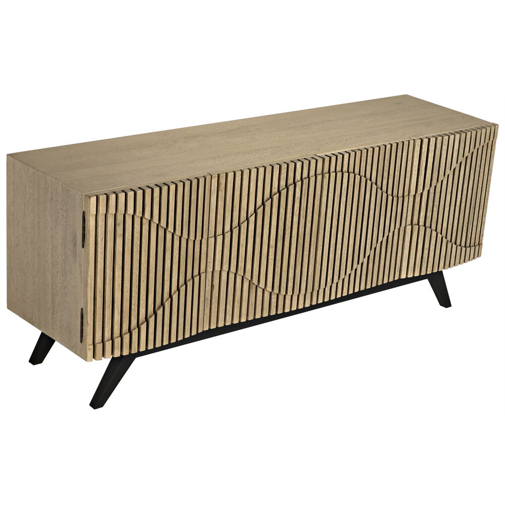 Illusion 78 X 22.5 inch Bleached Walnut Sideboard