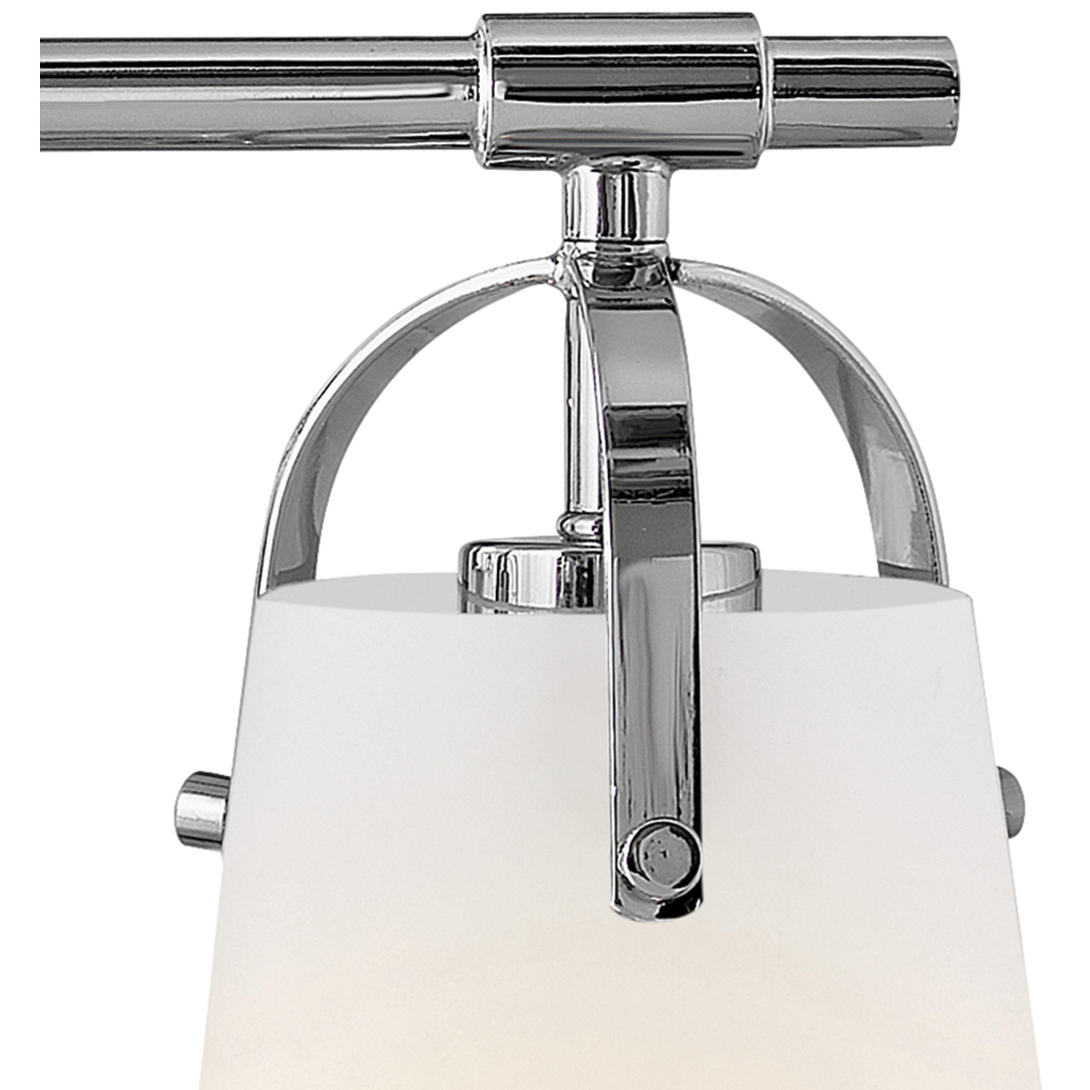 Foster 3 Light 22.75 inch Chrome Bath Light Wall Light in Etched Opal