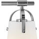 Foster 3 Light 22.75 inch Chrome Bath Light Wall Light in Etched Opal