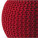 Accent Seating Pincushion Red Woven Red Bench