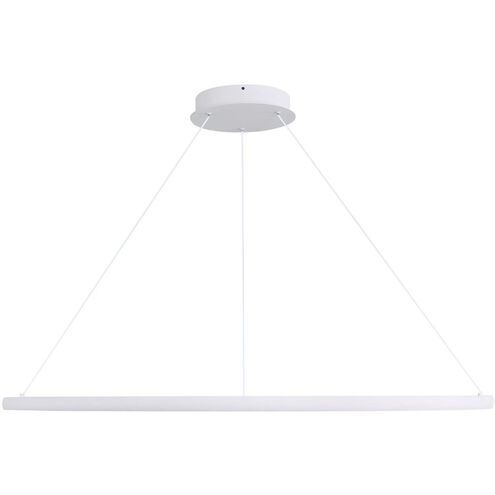 Veritas LED 47.25 inch Sand White Ring Chandelier Ceiling Light
